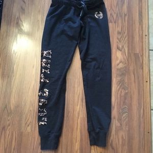 PINK Leopard Bling Gym Pants💕